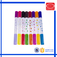 Promotional multi colors dual tips magic stamp color pen